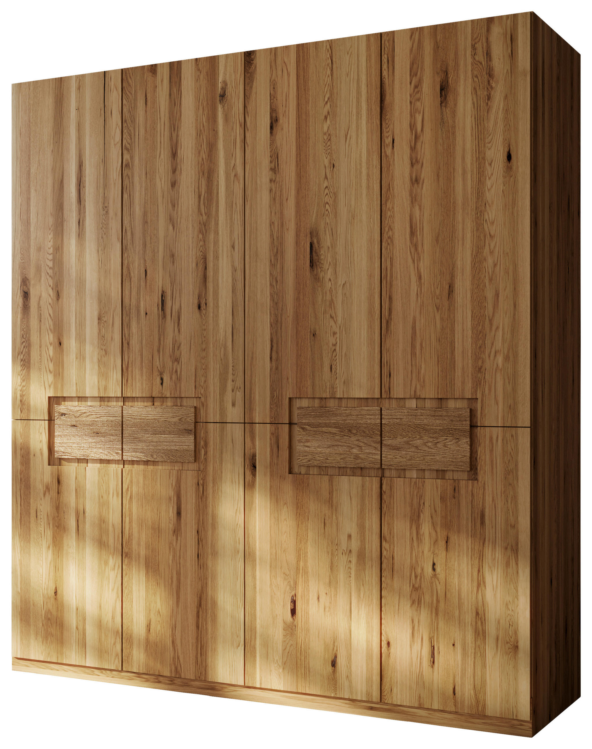 DREHTÜRENSCHRANK 202/223/62 cm,  in Eichefarben, 4-türig  - Wildeiche/Eichefarben, MODERN, Holz (202/223/62cm) - MID.YOU