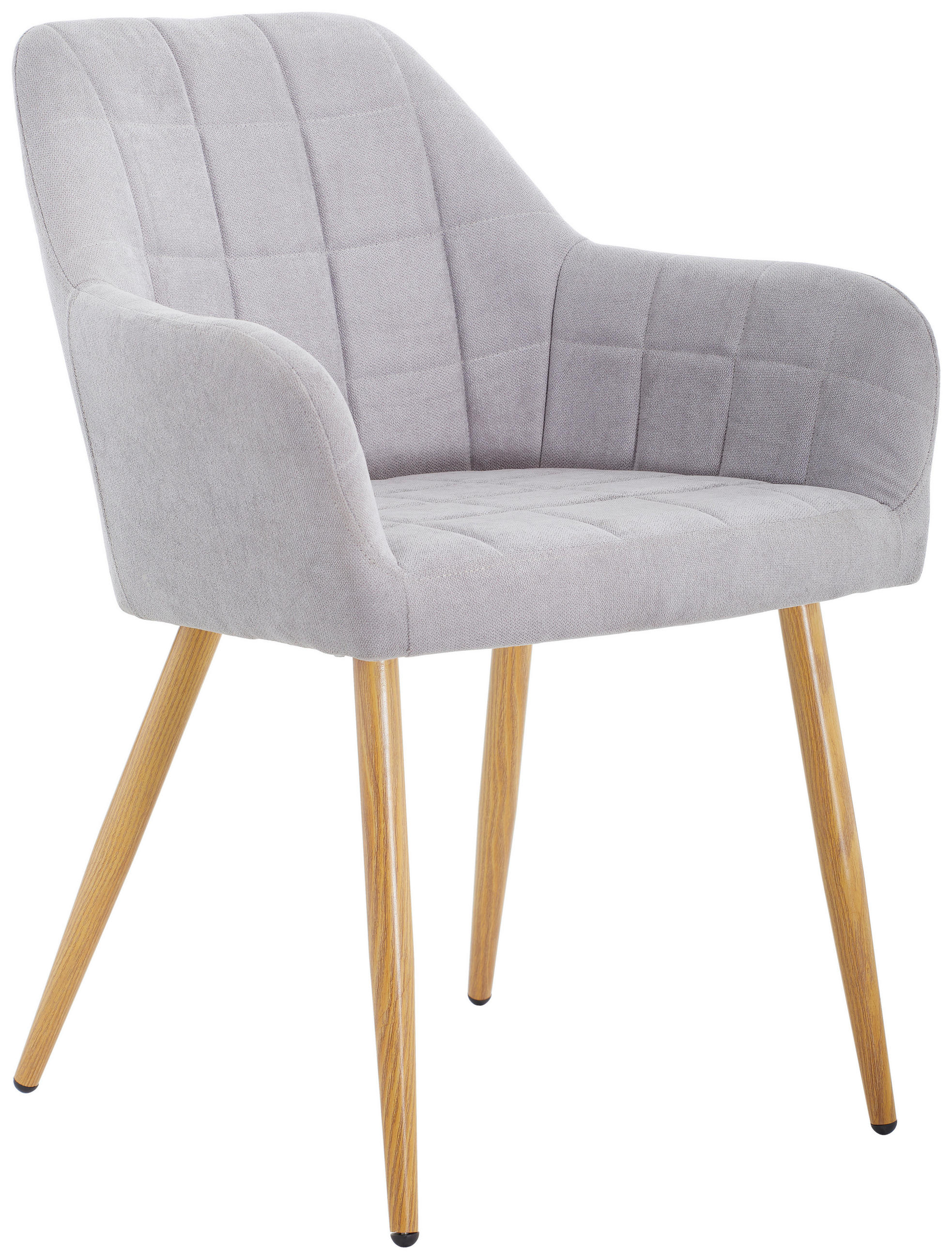 MID.YOU ŽIDLE S PODRUČKAMI, železo, samet, šedá