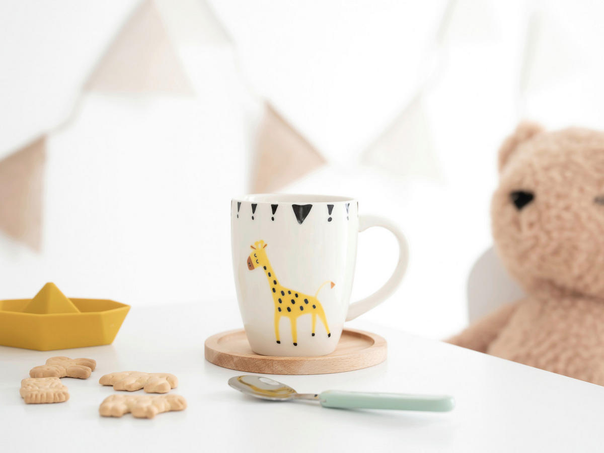 KINDERBECHER Safari  - Multicolor, Basics, Keramik - Creatable