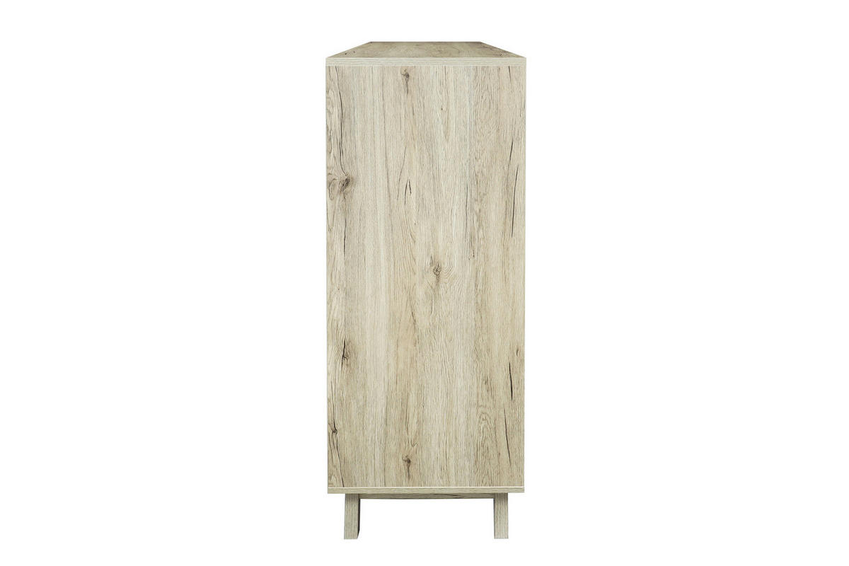 KOMMODE  in 80/118/40 cm  - Weiß/Naturfarben, Design, Holzwerkstoff (80/118/40cm) - Livetastic