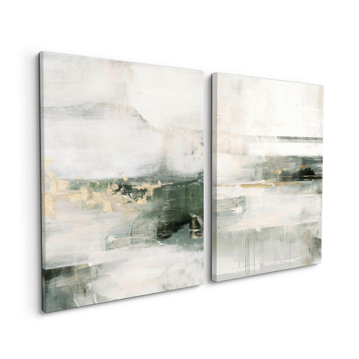 BILDERSET 2x32/42 cm  - Hellgrau/Weiß, Basics, Holz/Textil (2x32/42cm)