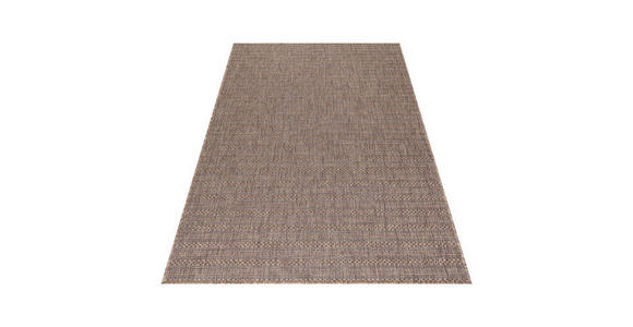 In- und Outdoorteppich 80/150 cm Zagora Braun, Schwarz - Schwarz/Braun, Basics, Textil (80/150cm) - Novel