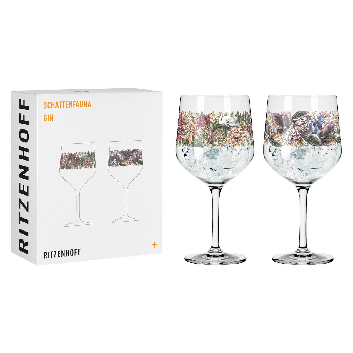 GINGLAS 720 ml 2-teilig  - Pink/Rot, LIFESTYLE, Glas (8,3/21,8cm) - Ritzenhoff