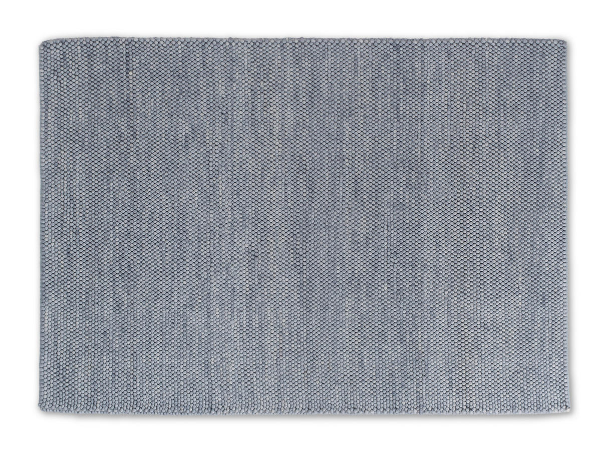 HANDWEBTEPPICH 170/240 cm Poppy Hellblau  - Hellblau, Basics, Textil (170/240cm) - Schöner Wohnen