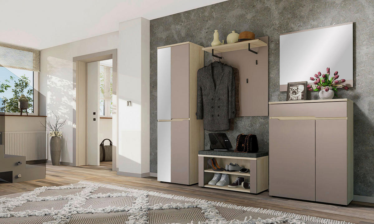 ZRKADLO, 80/70/2 cm,  - taupe, Design, kompozitné drevo/sklo (80/70/2cm) - Voleo