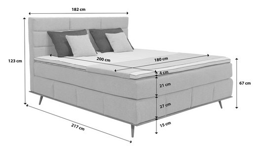 Boxspringbett 180x200 Cm In Beige Jetzt Entdecken