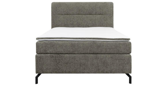 BOXSPRINGBETT 140/200 cm  in Grau  - Schwarz/Grau, Design, Textil/Metall (140/200cm) - Esposa