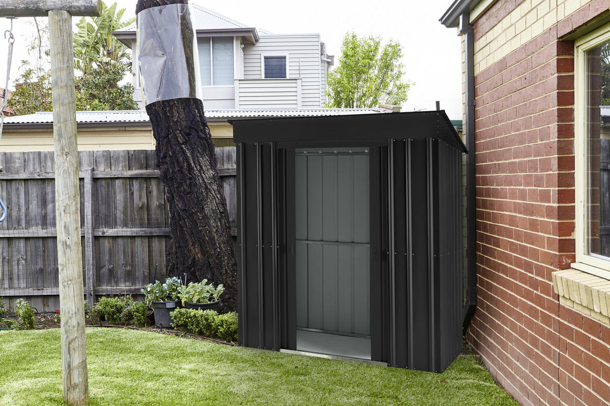 GERÄTEHAUS 180/199/124 cm  - Schwarz, Basics, Metall (180/199/124cm)