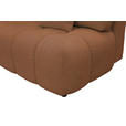 BOXSPRINGSOFA in Chenille Rostfarben  - Rostfarben/Schwarz, MODERN, Kunststoff/Textil (210/72/105cm) - Cantus