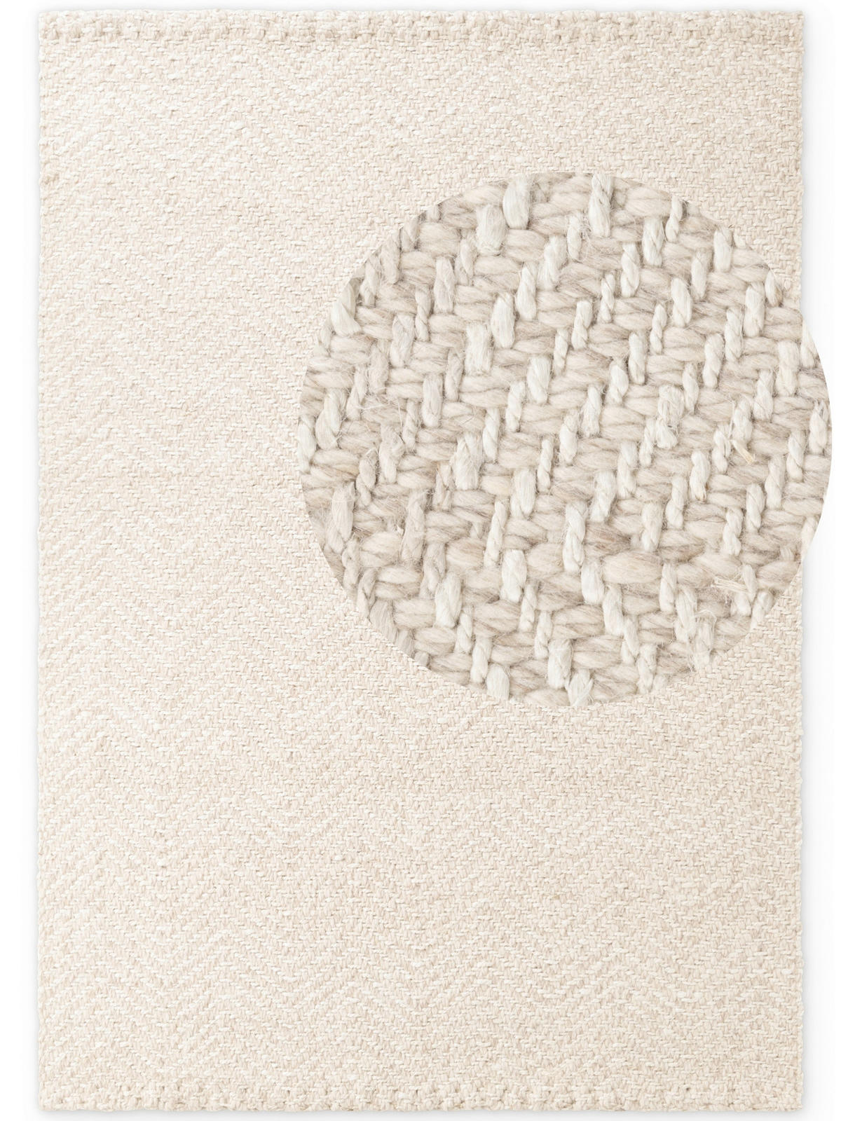 WOLLTEPPICH 160/230 cm Majoli Creme  - Creme, Basics, Textil (160/230cm) - Elle Decoration