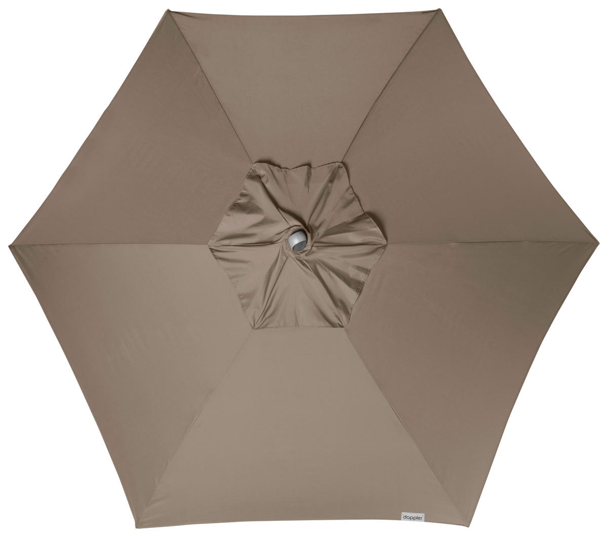 SONNENSCHIRM 280 cm Greige  - Greige/Silberfarben, Basics, Textil/Metall (280/280cm) - Doppler