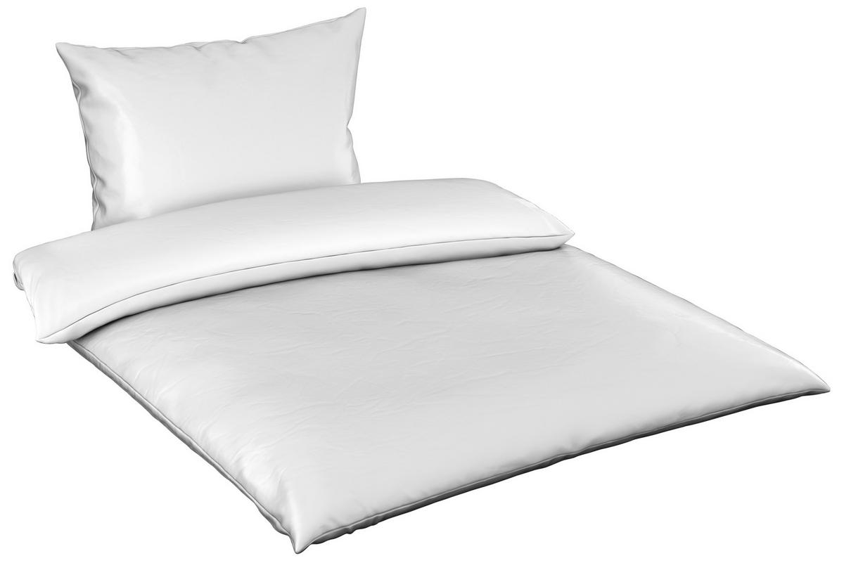 POVLEČENÍ, satén, bílá, 200/220 cm - bílá, Basics, textil (200/220cm) - Novel