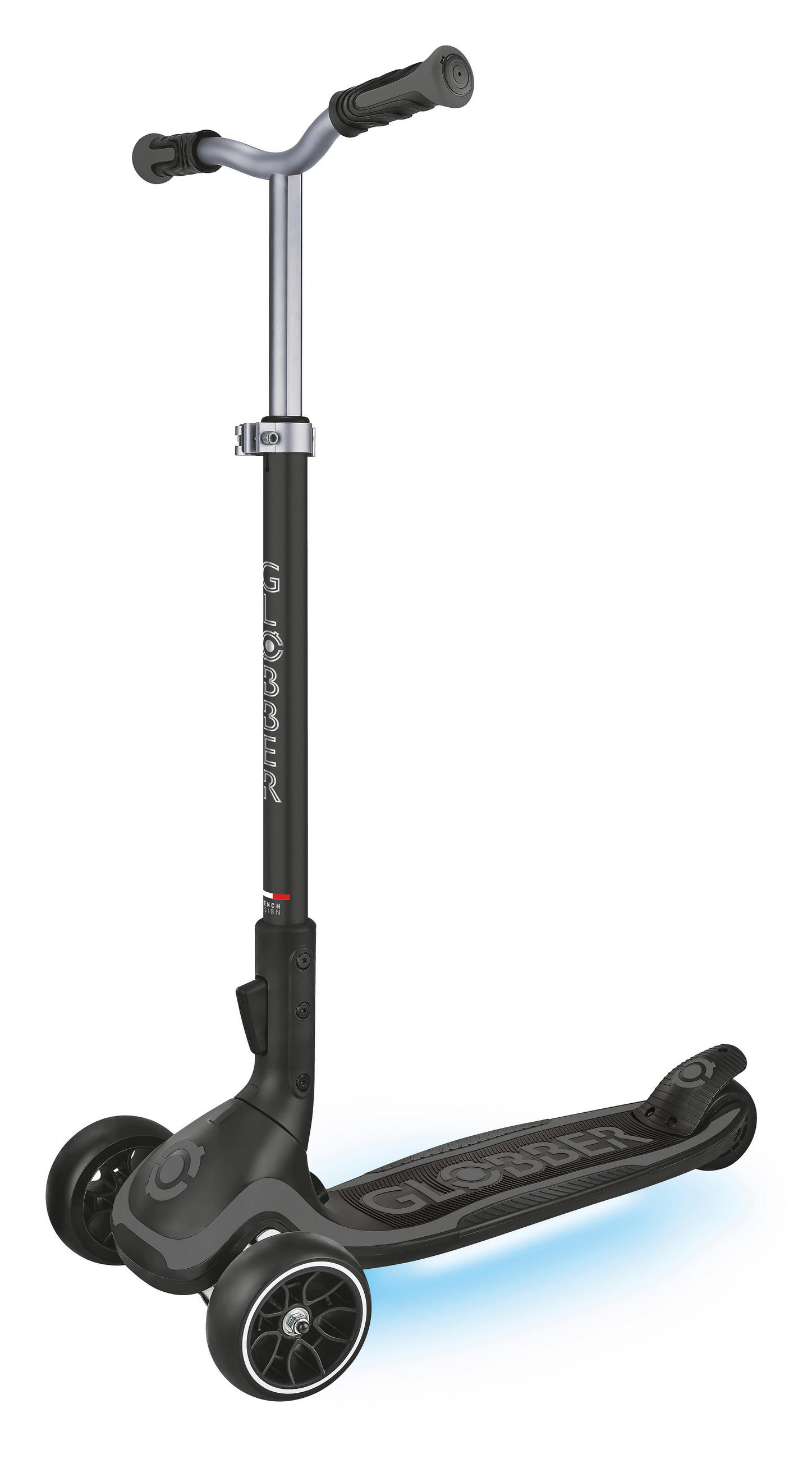KINDERSCOOTER ULTIMUM LIGHTS  - Grau, Basics, Kunststoff/Metall (63/39,5/101cm) - GLOBBER