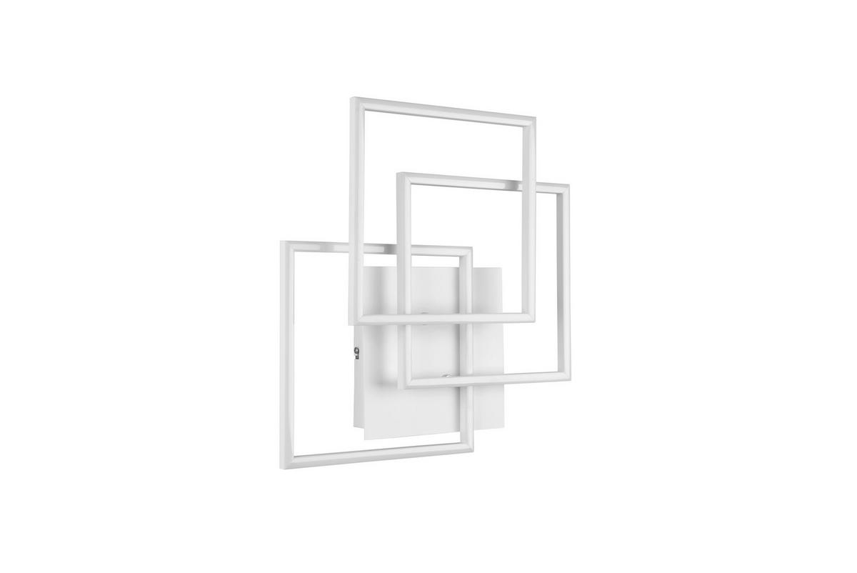 LED-DECKENLEUCHTE    39/42/10 cm  - Weiss, Design, Metall (39/42/10cm)
