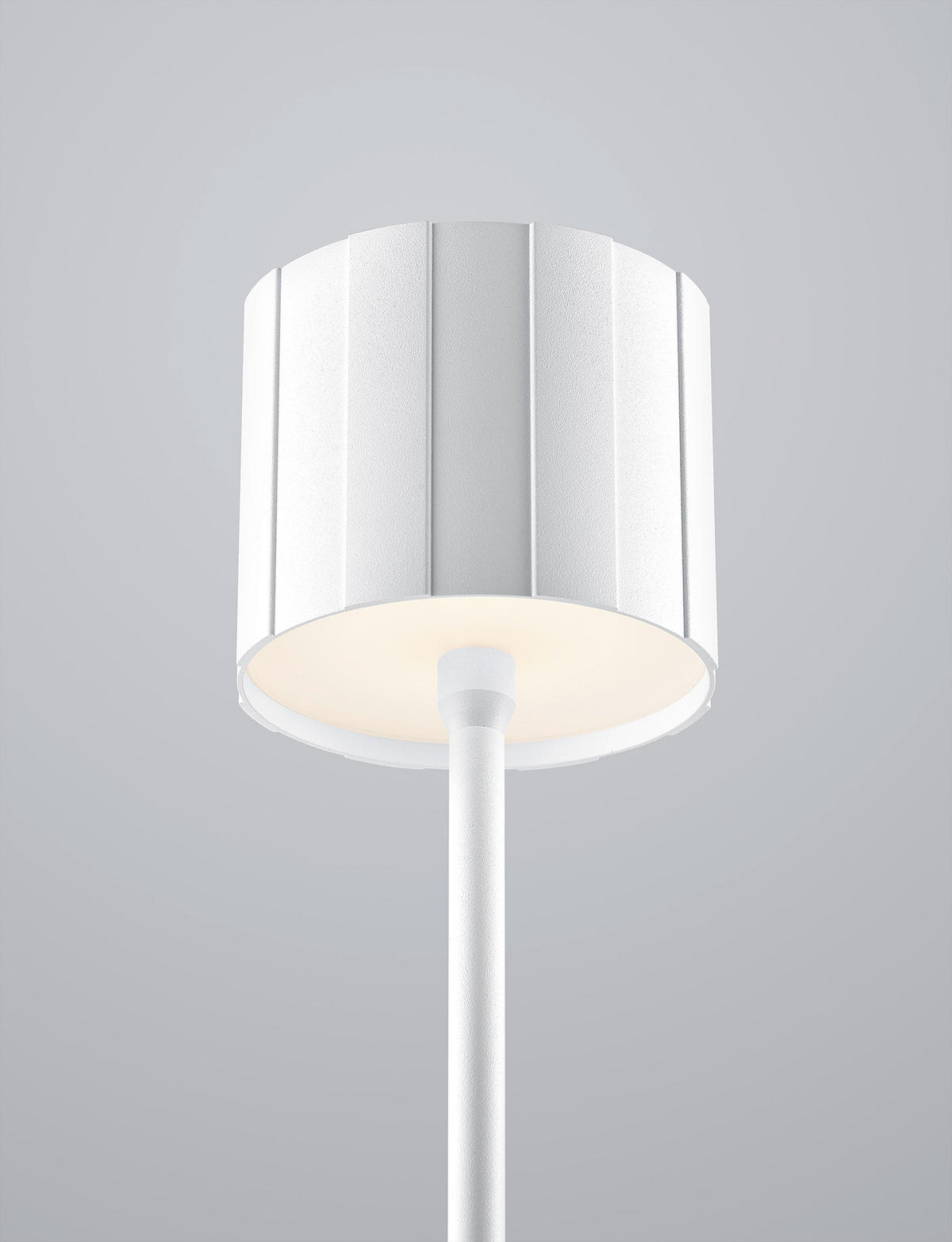 AKKU-STEHLEUCHTE Marisa 19/125 cm  - Weiß, MODERN, Metall (19/125cm) - Musterring