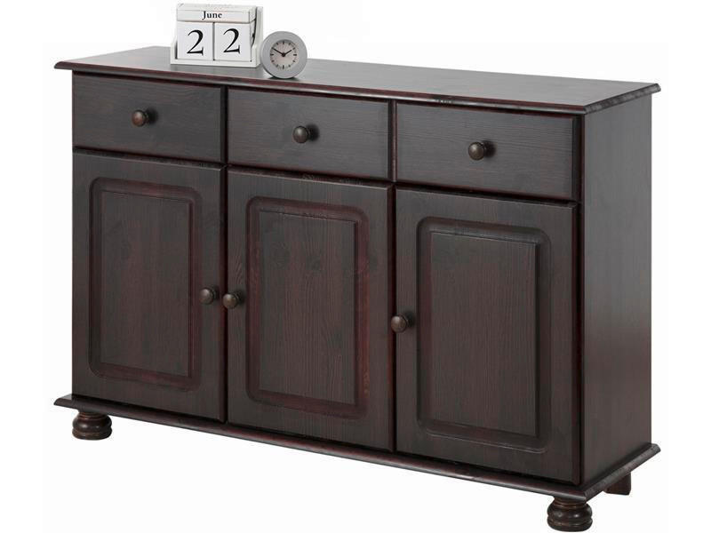 SIDEBOARD Mette  in 118/76/35 cm  - Dunkelbraun, Design, Holz/Metall (118/76/35cm) - MID.YOU