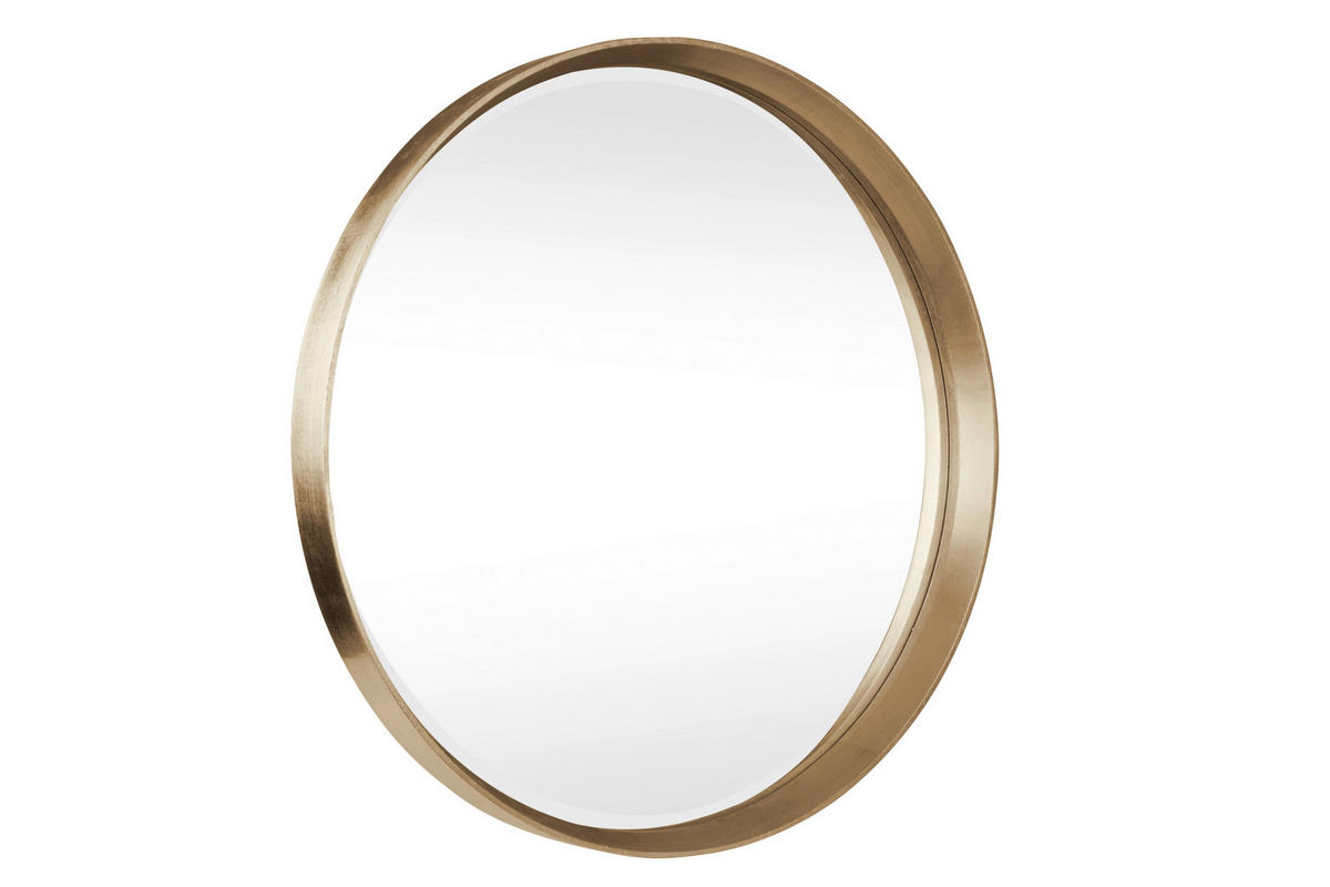 WANDSPIEGEL Goldfarben  - Goldfarben, LIFESTYLE, Glas/Holzwerkstoff (73/73/5,6cm) - Xora