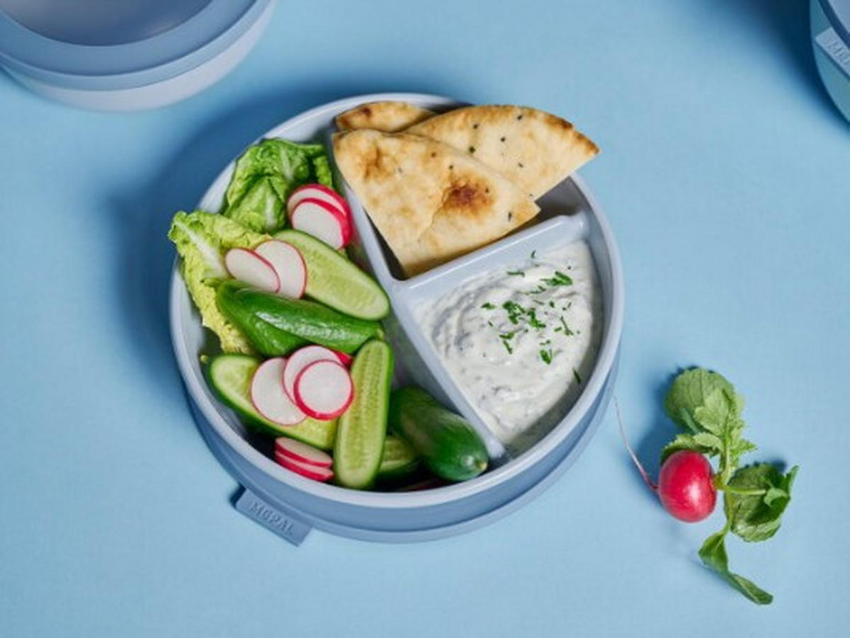 BENTOBOX - Transparent/Hellblau, KONVENTIONELL, Kunststoff (23/6cm) - Mepal