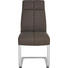 SCHWINGSTUHL Lederlook Braun, Edelstahlfarben - Edelstahlfarben/Braun, Design, Textil/Metall (46/99/64cm) - Novel