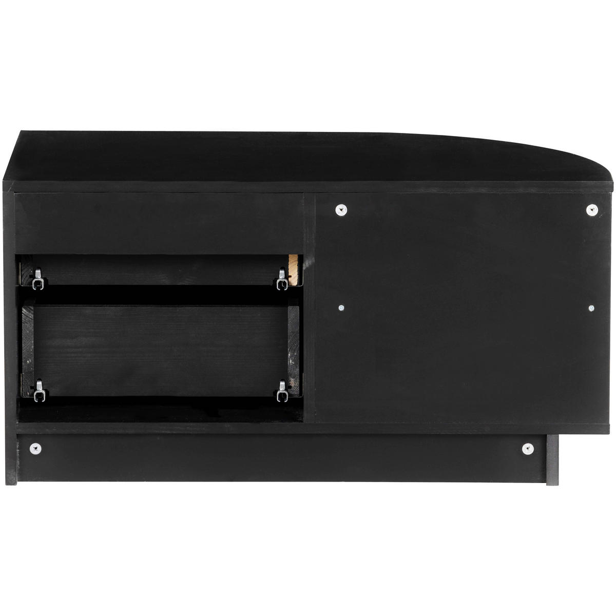 LOWBOARD Finca  in 78/40/40 cm  - Schwarz, Design, Holz (78/40/40cm) - Livetastic