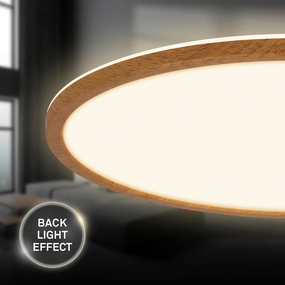LED-PANEEL Tava Wood 42/3 cm   - Hellbraun, MODERN, Kunststoff (42/3cm)