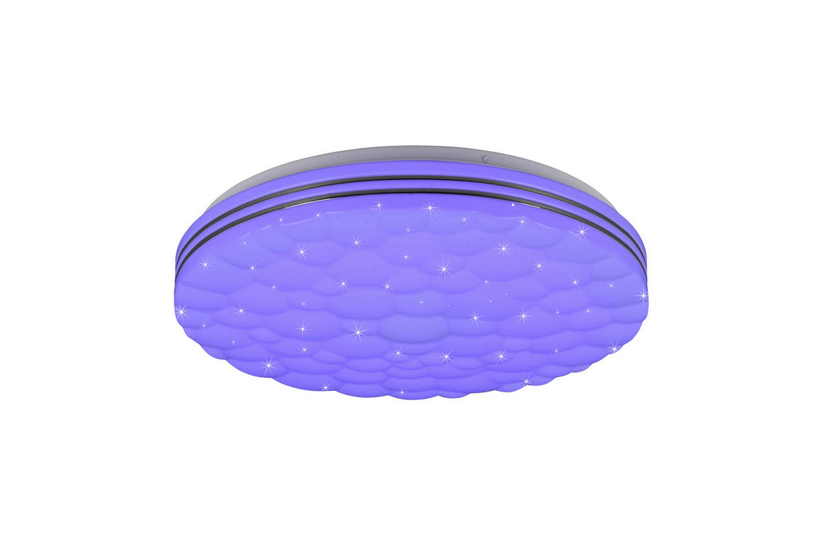 LED-DECKENLEUCHTE Tiger 38/7 cm   - Weiß, Basics, Kunststoff (38/7cm)