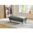 ECKSOFA Dieter Knoll Opal Echtleder  - Opal/Schwarz, Design, Leder/Metall (332/193cm) - Dieter Knoll
