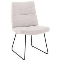STUHL - Hellgrau/Schwarz, Design, Textil/Metall (50/90/68cm) - Valnatura