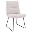 STUHL - Hellgrau/Schwarz, Design, Textil/Metall (50/90/68cm) - Valnatura