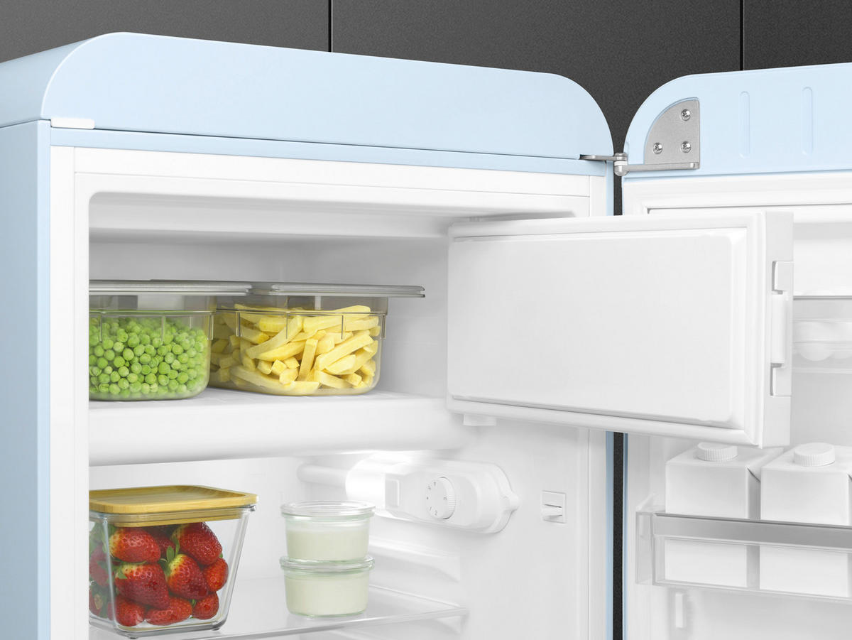 KÜHLSCHRANK 54,5/97-98/70,1 cm FAB10RPB6  - Pastellblau, Basics, Glas/Metall (54,5/97-98/70,1cm) - SMEG
