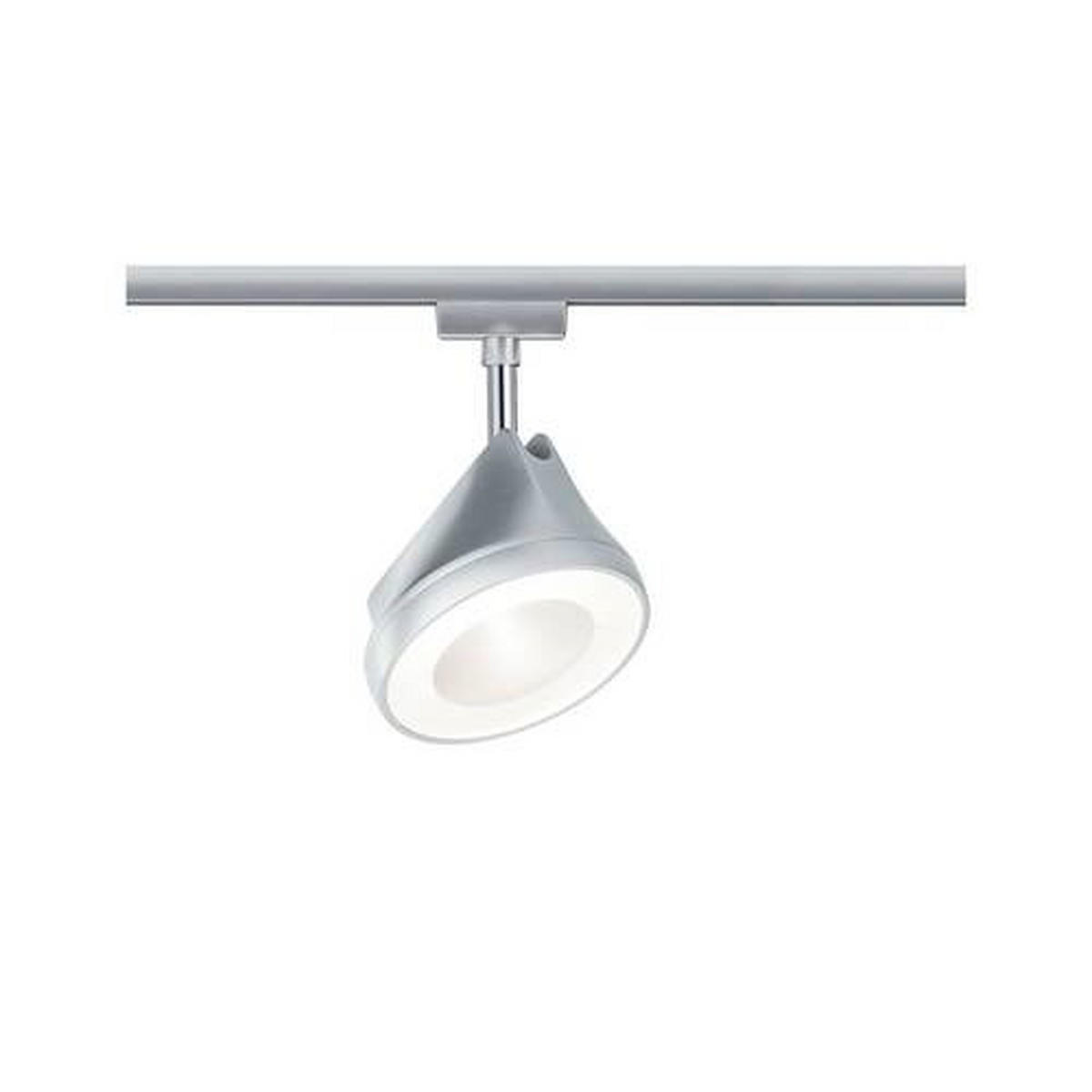 SCHIENENSYSTEM-STRAHLER 12,3/19,1 cm   - Chromfarben, Design, Metall (12,3/19,1cm) - Paulmann
