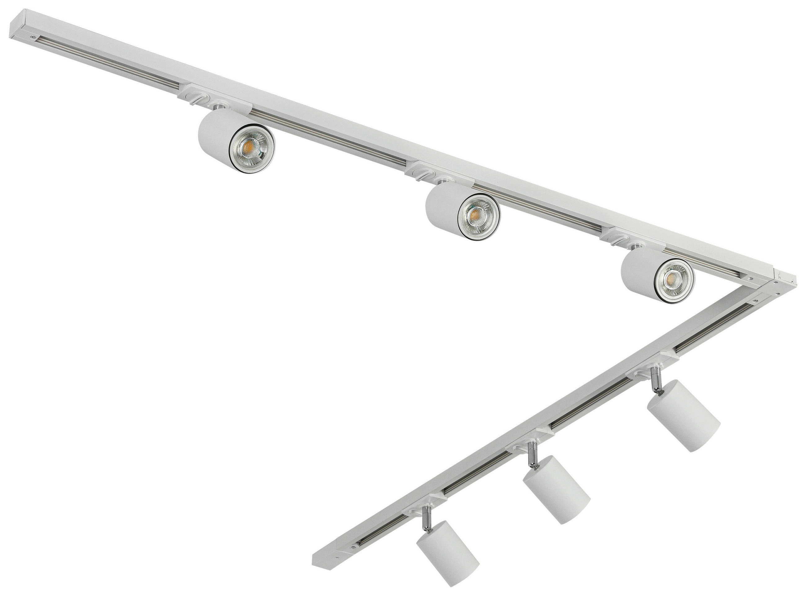 DECKENLEUCHTE 110/104/14 cm   - Weiß, Trend, Kunststoff/Metall (110/104/14cm) - Novel