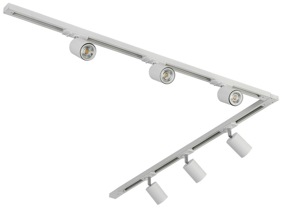 DECKENLEUCHTE 110/104/14 cm   - Weiß, Trend, Kunststoff/Metall (110/104/14cm) - Novel