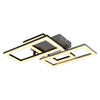 LED-DECKENLEUCHTE 61,4/34,1/9,3 cm   - Opal/Schwarz, Design, Kunststoff (61,4/34,1/9,3cm) - Globo