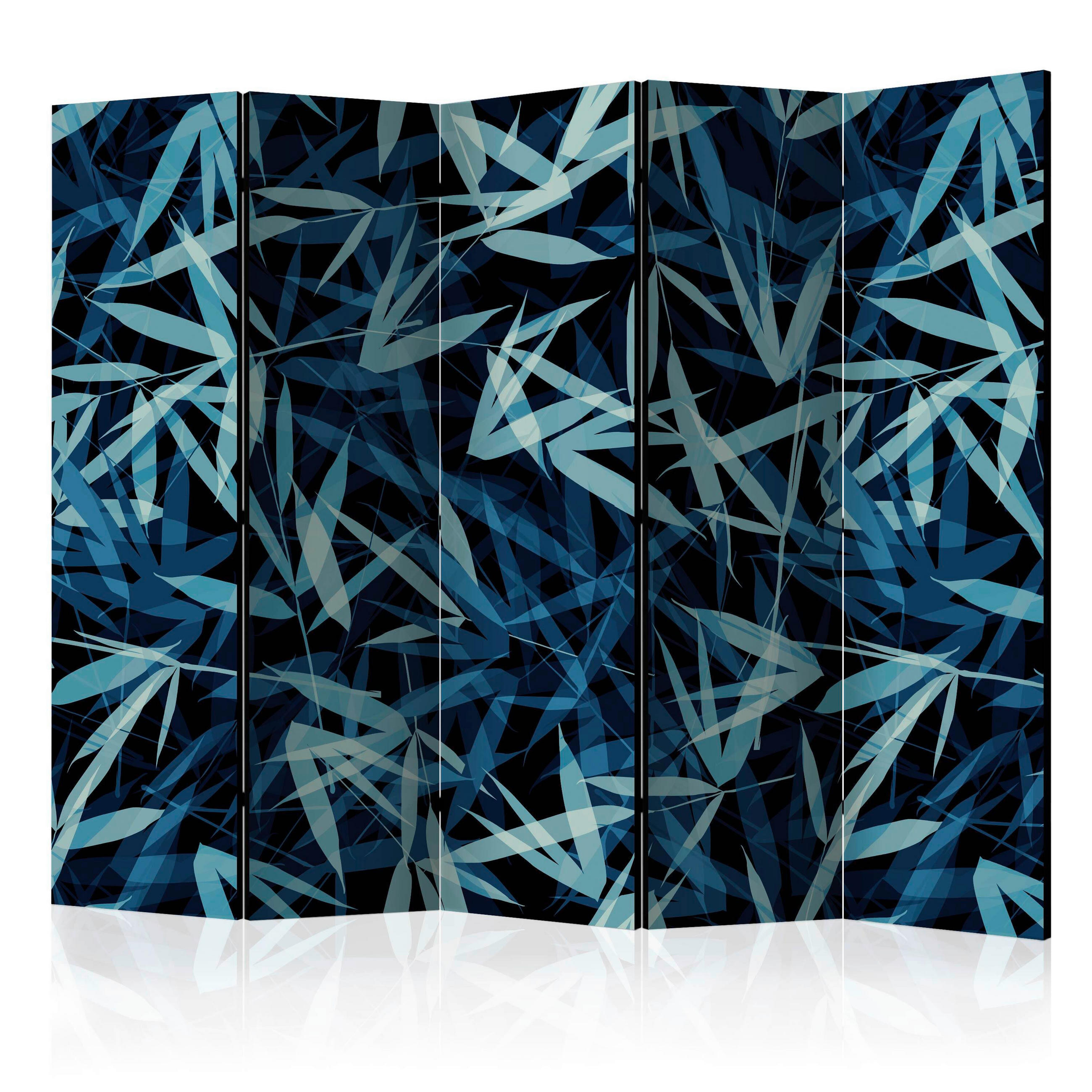 SKÄRMVÄGG  i trä, textil  blå, mintgrön  - mintgrön/blå, Basics, trä/textil (225/172/3cm) - artgeist