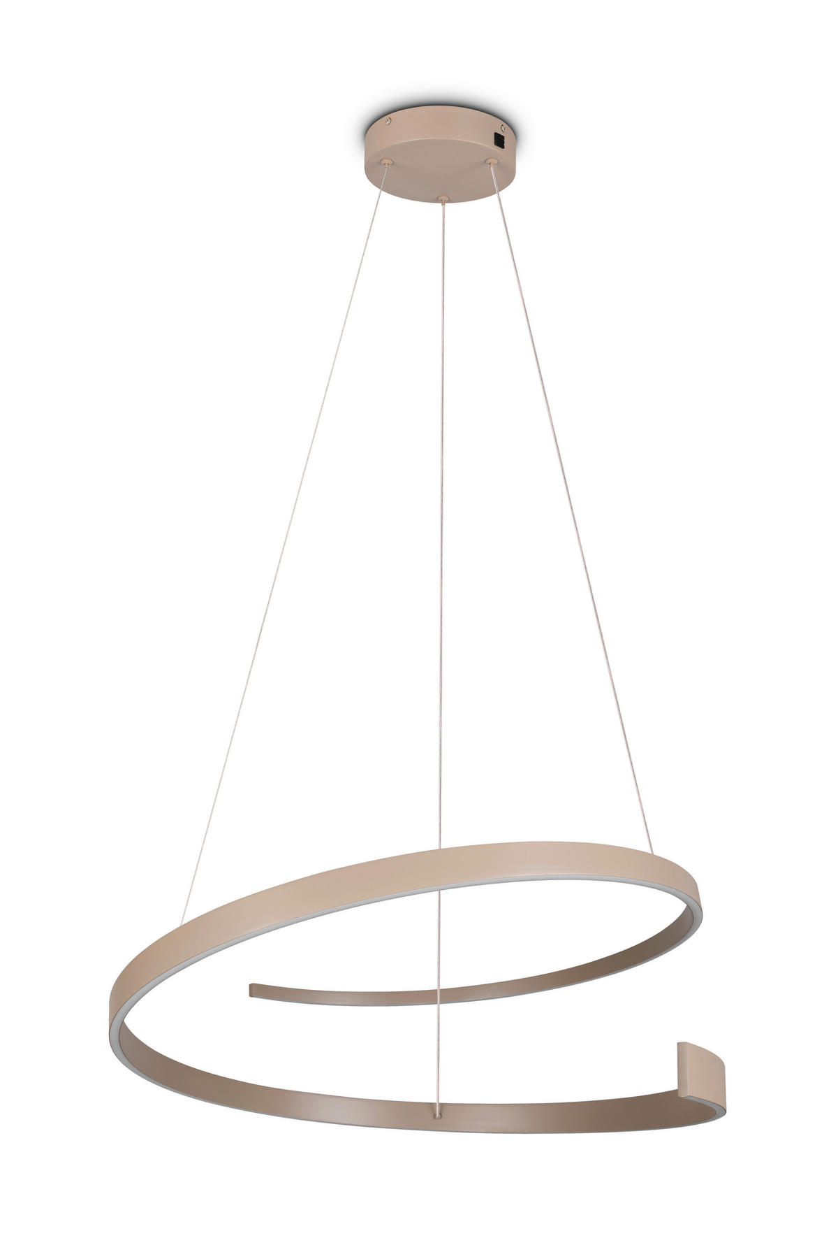 LED-HÄNGELEUCHTE 75/200 cm  - Taupe, Design, Metall (75/200cm) - Cinque