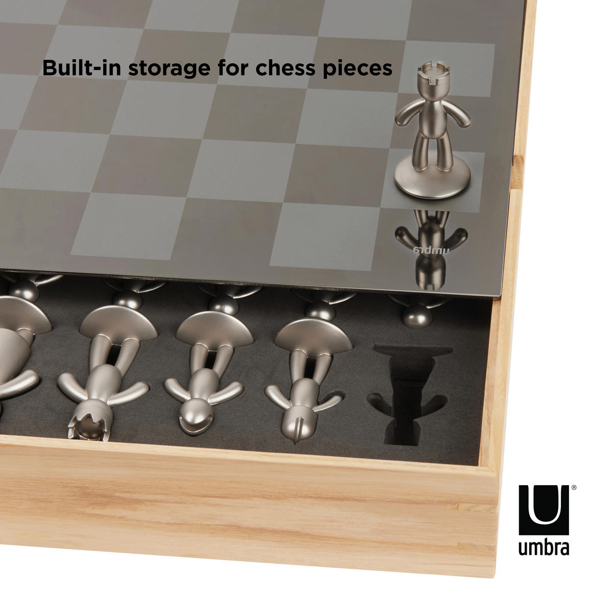 BRETTSPIEL  - Titanfarben/Naturfarben, Basics, Holz/Metall (35/6/36cm) - Umbra
