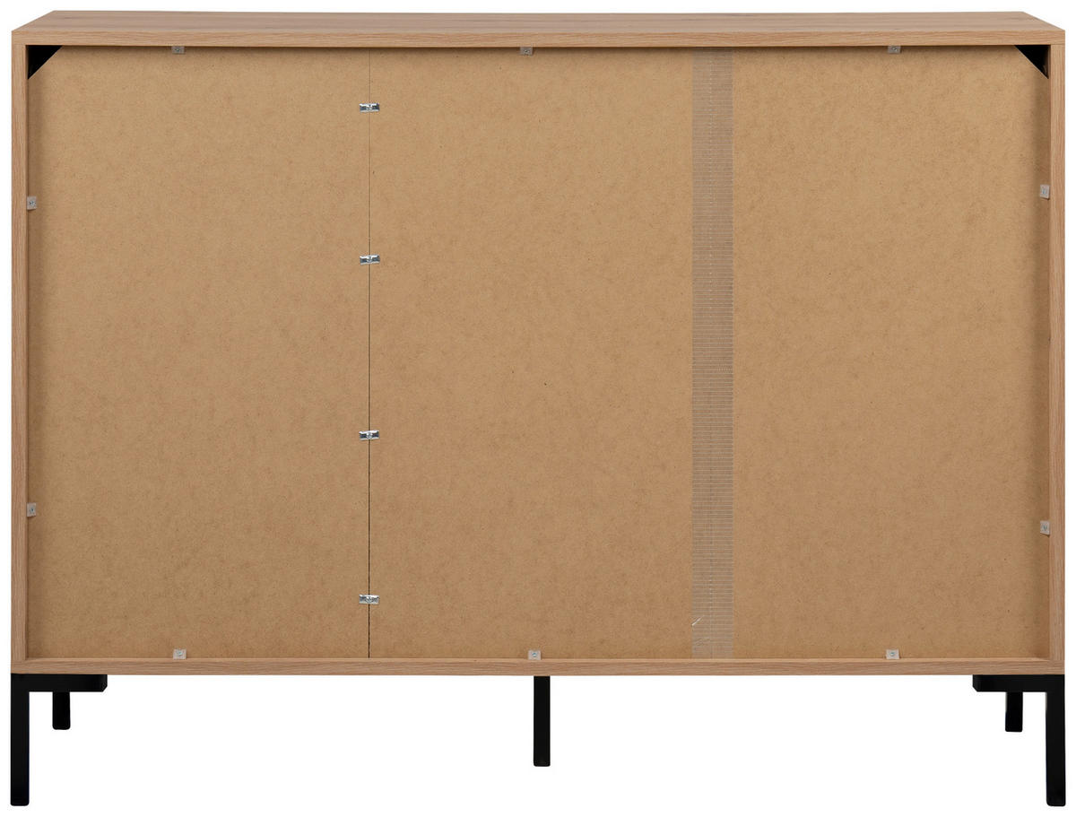 KOMMODE  in 120/87/40 cm  - Schwarz/Eiche Artisan, Design, Holzwerkstoff/Metall (120/87/40cm) - MID.YOU