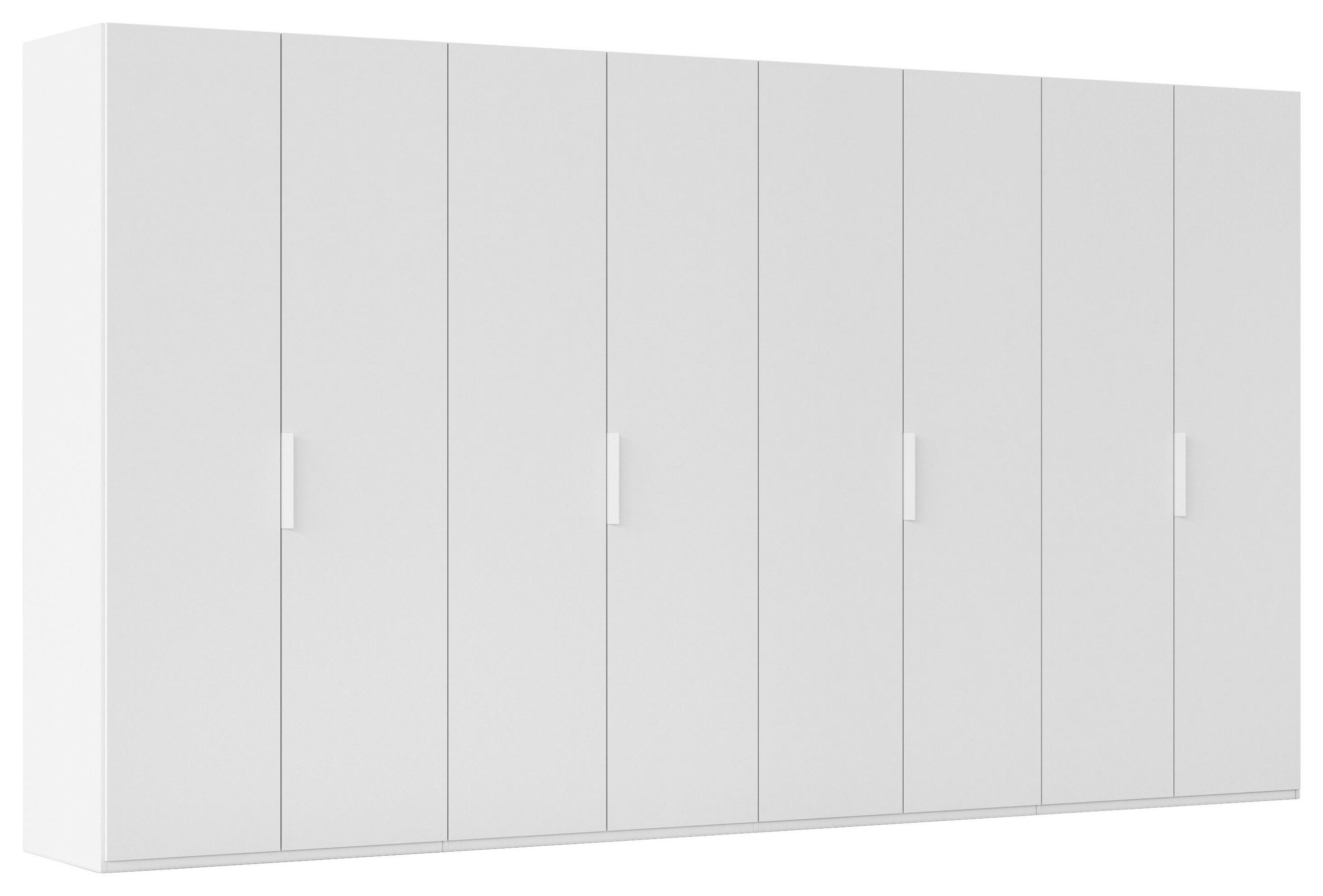 DREHTÜRENSCHRANK 400/223/61 cm,  in Weiß, 8-türig  - Weiß, Basics, Holzwerkstoff/Metall (400/223/61cm) - Novel
