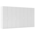 DREHTÜRENSCHRANK 400/223/61 cm,  in Weiß, 8-türig  - Weiß, Basics, Holzwerkstoff/Metall (400/223/61cm) - Novel