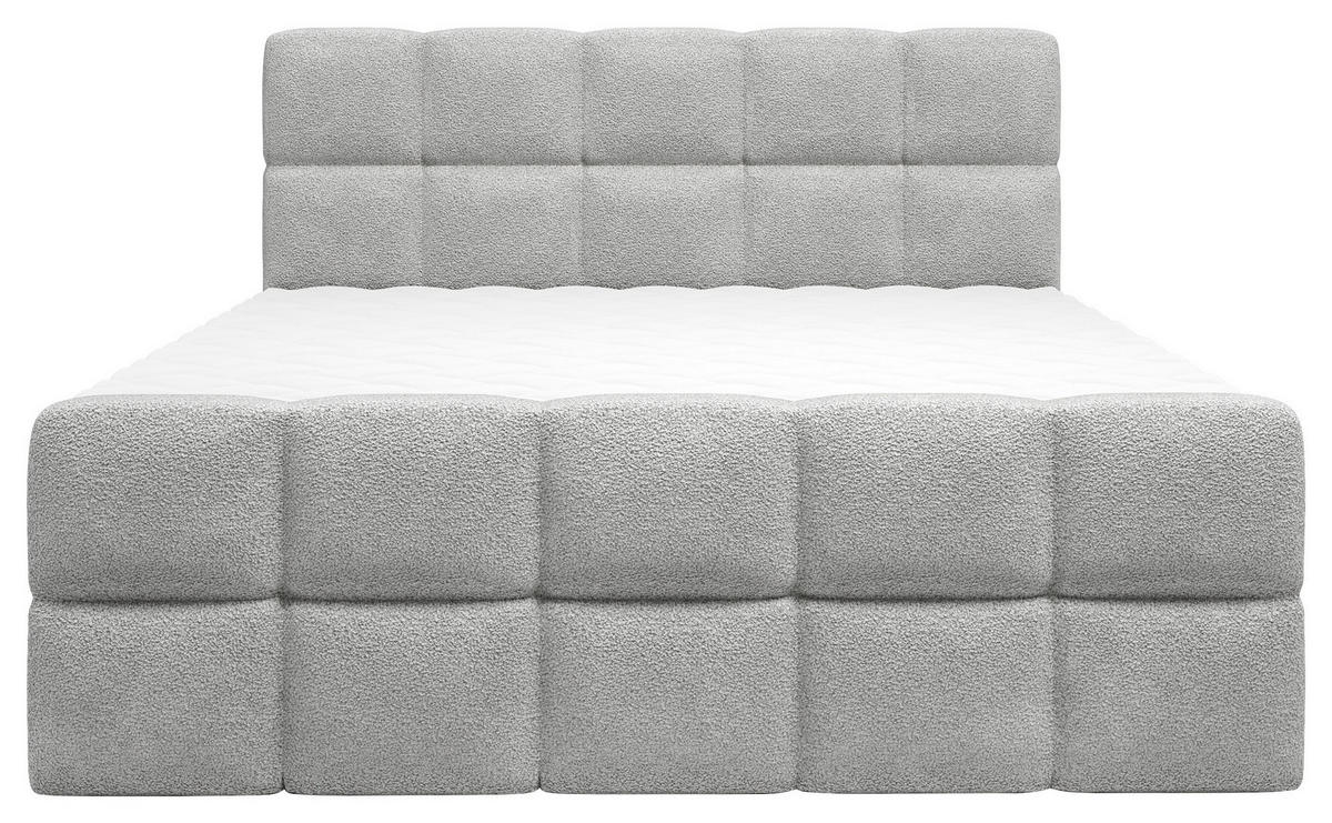 BOXBETT 180/200 cm  in Silberfarben  - Silberfarben, Design, Kunststoff/Textil (180/200cm) - Boxxx