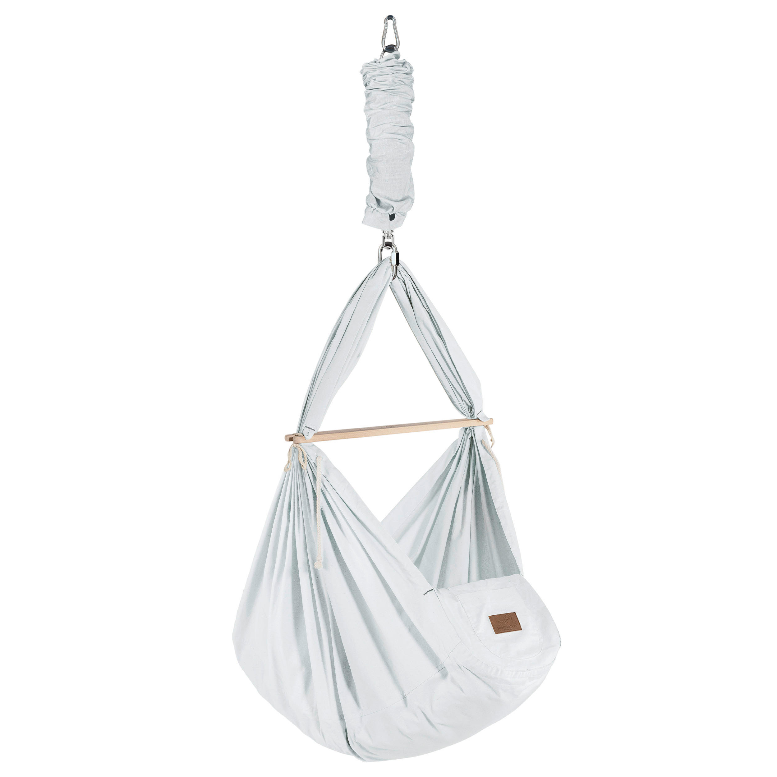 FEDERWIEGE BIO AIRGREY  Hellgrau  - Hellgrau, Basics, Textil (137/30/147cm) - SCHMUSEWOLKE