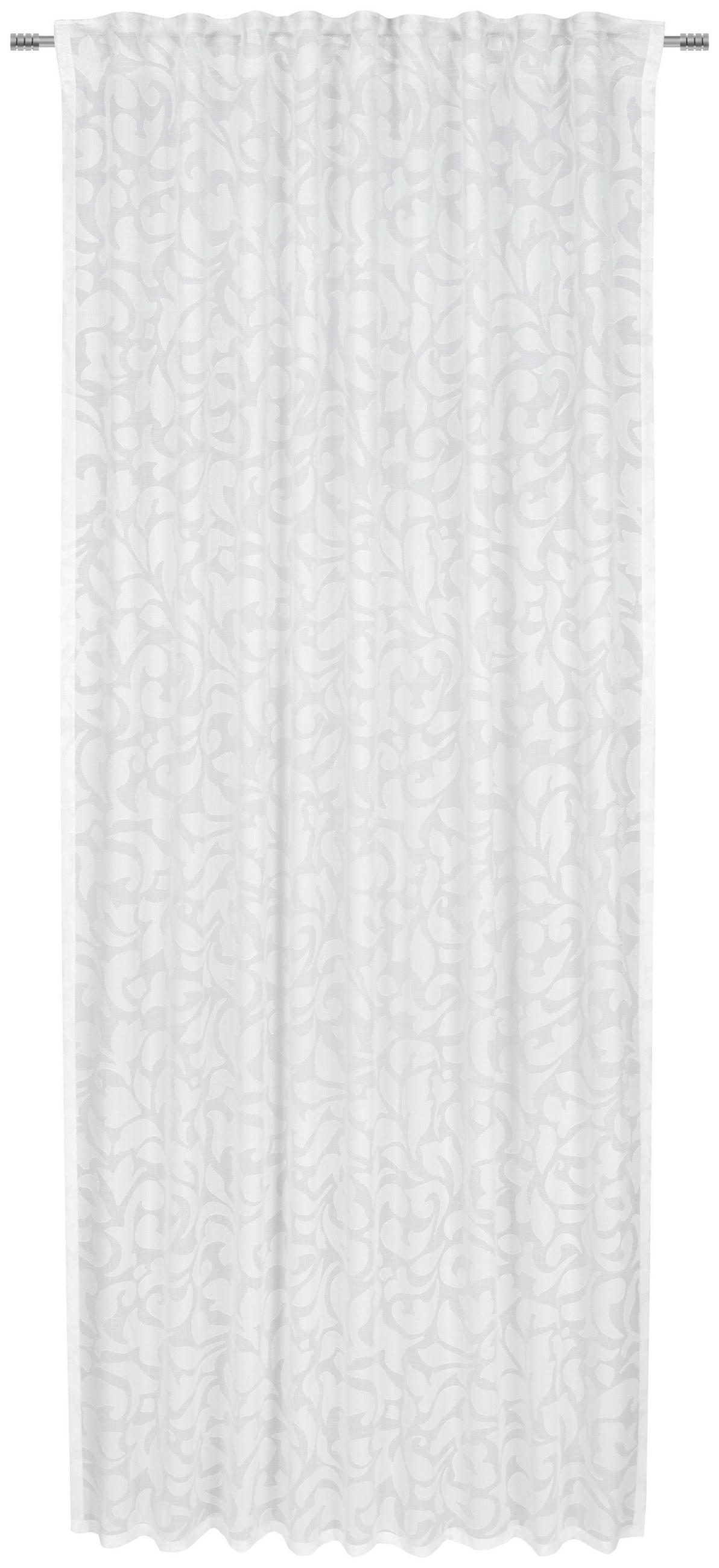 FERTIGVORHANG transparent  - Weiss, Trend, Textil (140/245cm) - Esposa