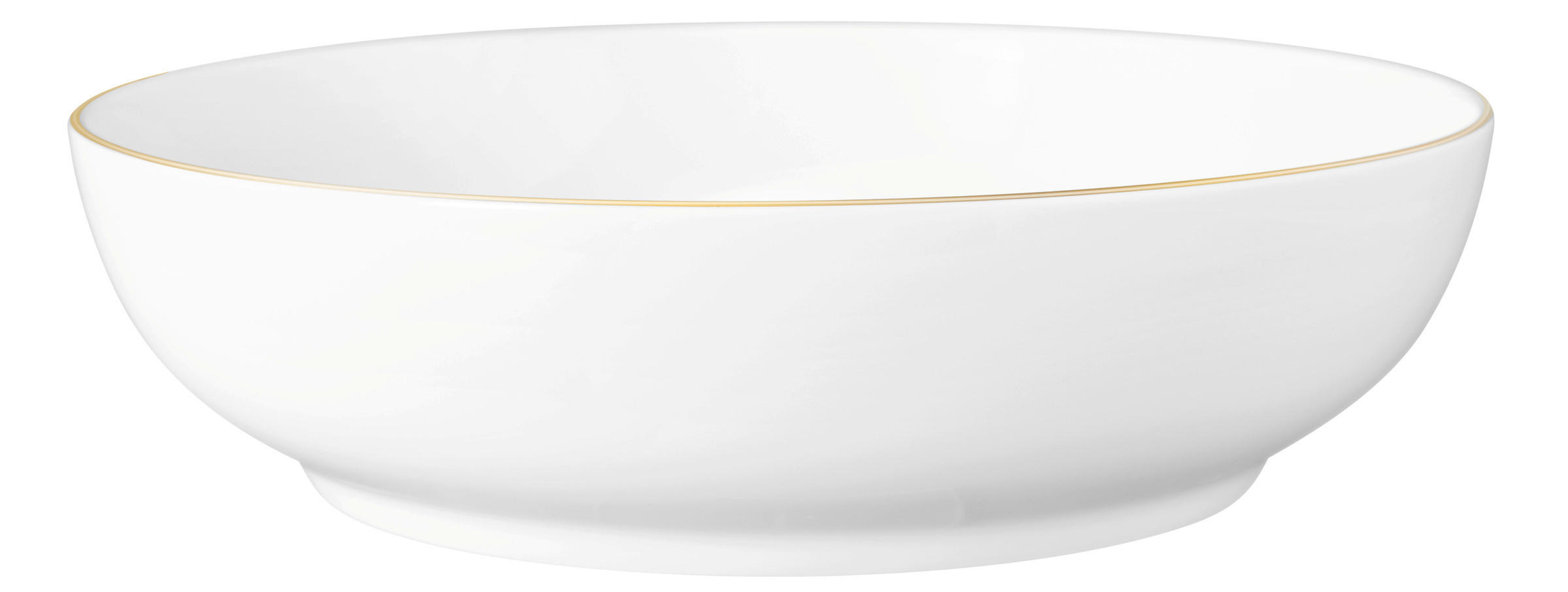 SCHALE Keramik Porzellan - Goldfarben/Weiß, Basics, Keramik (25cm) - Seltmann Weiden