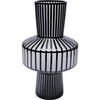 VASE 42 cm  - Hellgrau/Schwarz, Design, Glas (23/42/23cm)