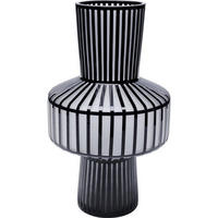VASE  - Schwarz/Weiß, Design, Glas (23/42/23cm)