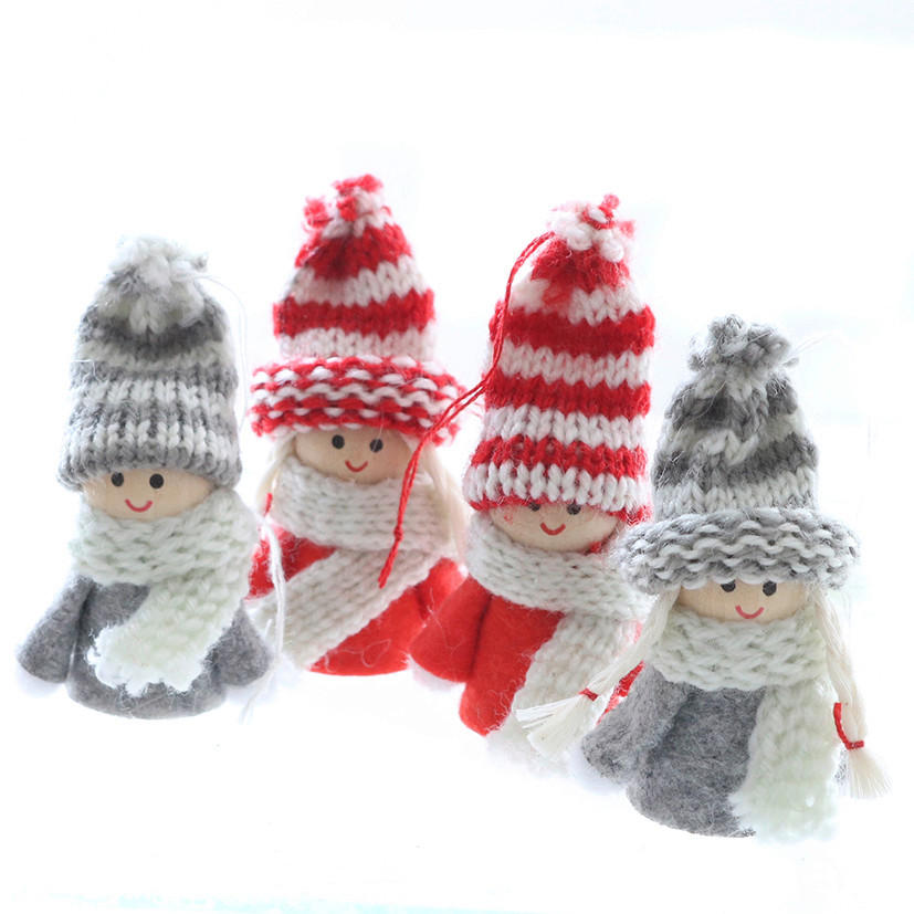 DEKORATIONSHÄNGE  - vit/röd, Lifestyle, textil (4/7cm) - X-Mas
