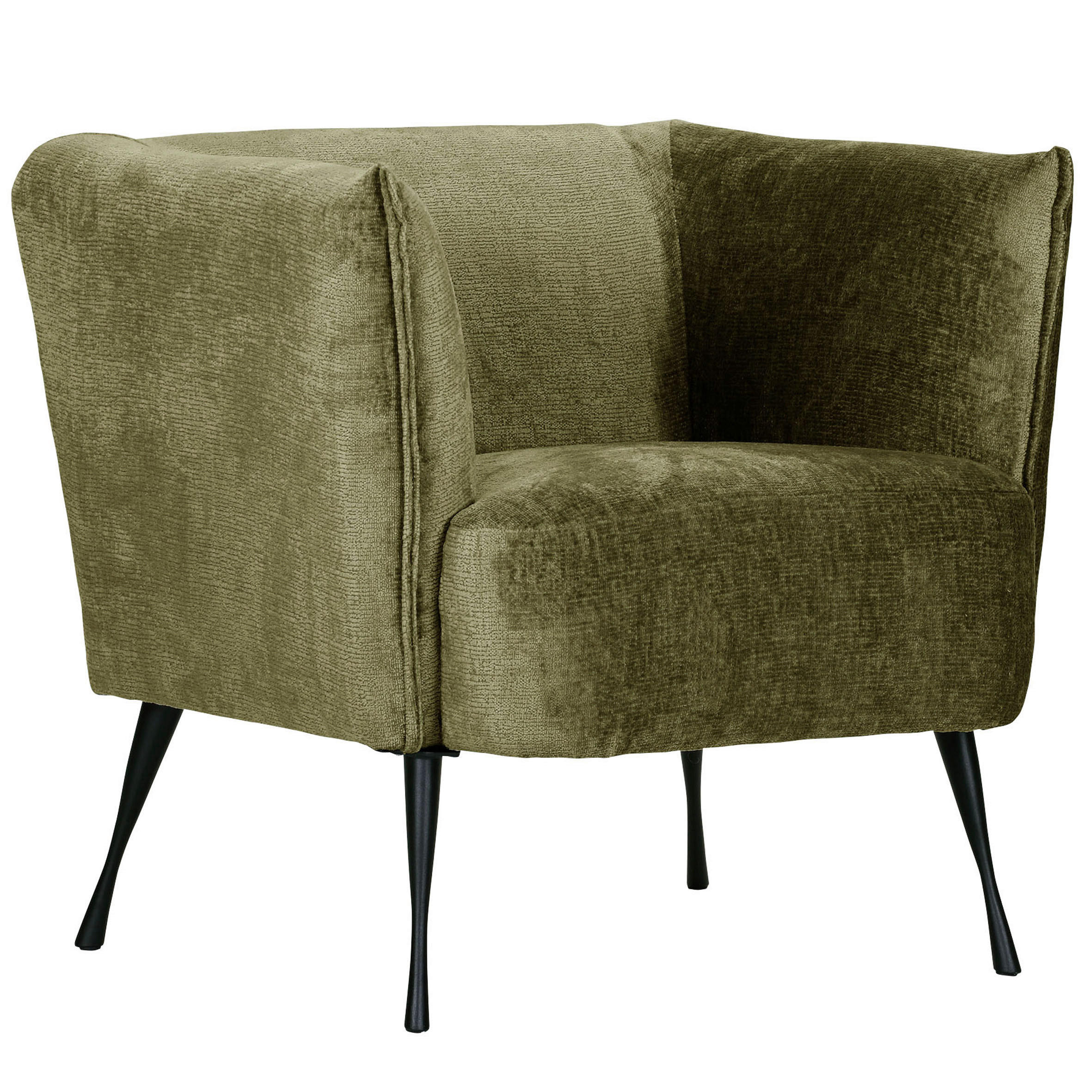 FÅTÖLJ i textil grön  - grön/svart, Design, metall/textil (76/73/76cm) - MID.YOU