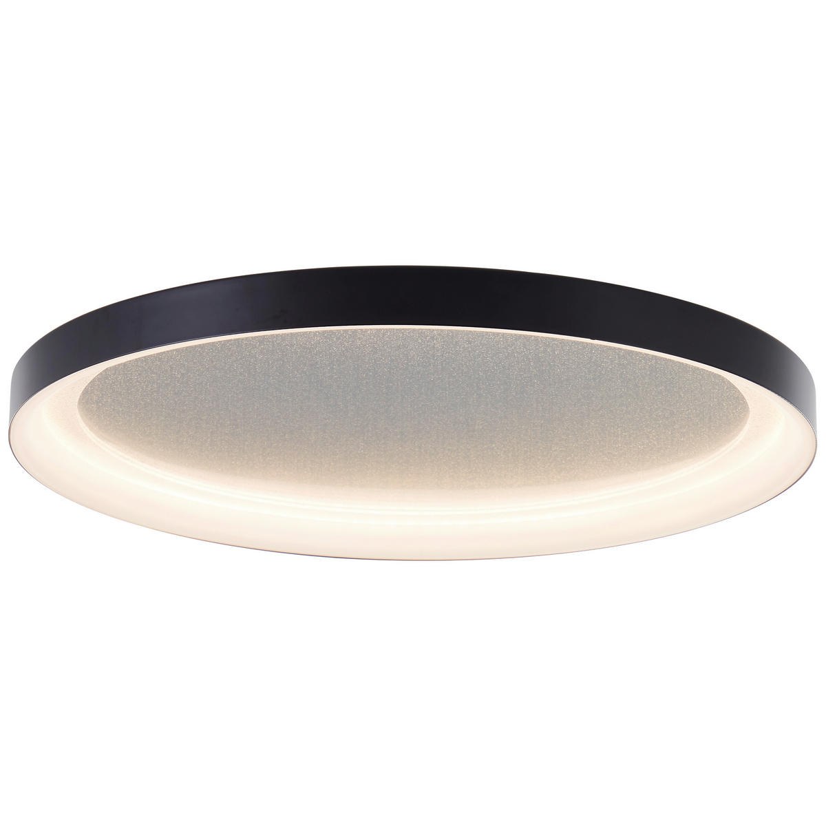 LED-DECKENLEUCHTE  42/4 cm    - Schwarz, Basics, Kunststoff/Metall (42/4cm) - Brilliant