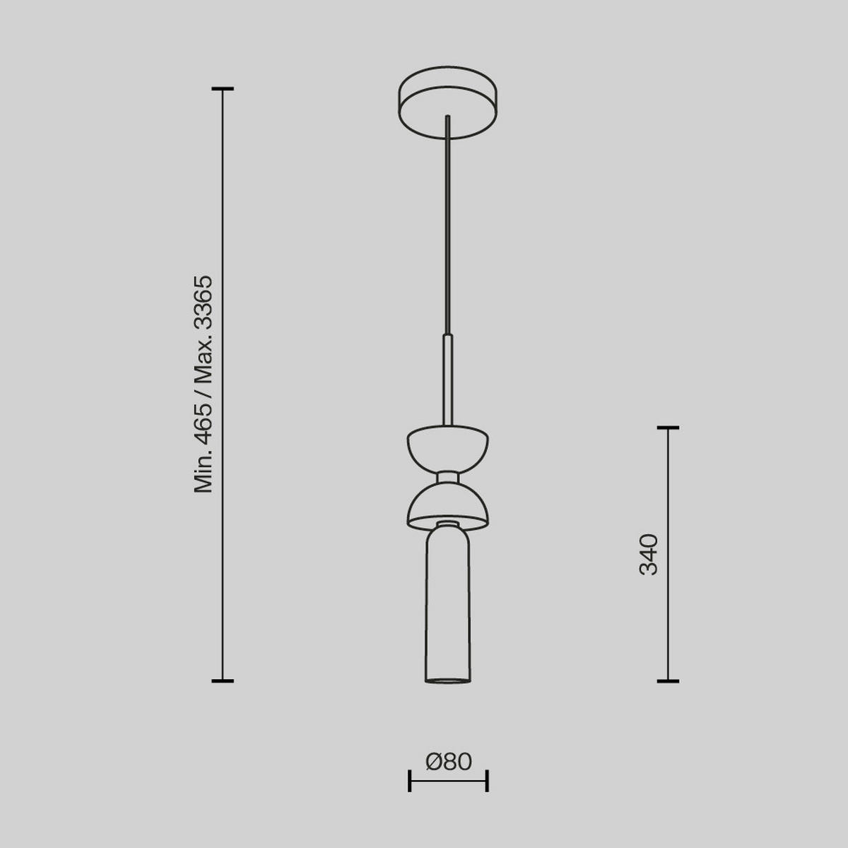 PENDELLAMPA Kyoto 10/336.5 cm  - vit, Design, metall/sten (10/336.5cm) - MAYTONI